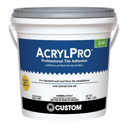 CUSTOM BUILDING PRODUCTS Professional Tile Adhesive, 1 gal ARL40001-2